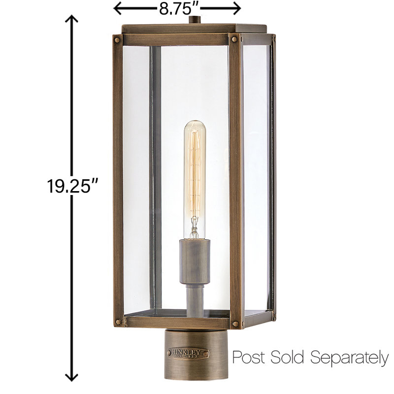 Max 1 - Light Lantern Head, Burnished Bronze, 18.5" H x 6" W x 6" D