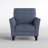  Laffey 34" Modern Upholstered Armchair – Plush Accent Chair with Flared Arms & Sturdy Wood Frame-2024298889
