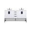 Ensemble de meuble-lavabo double 60 po Eugene-323889356
