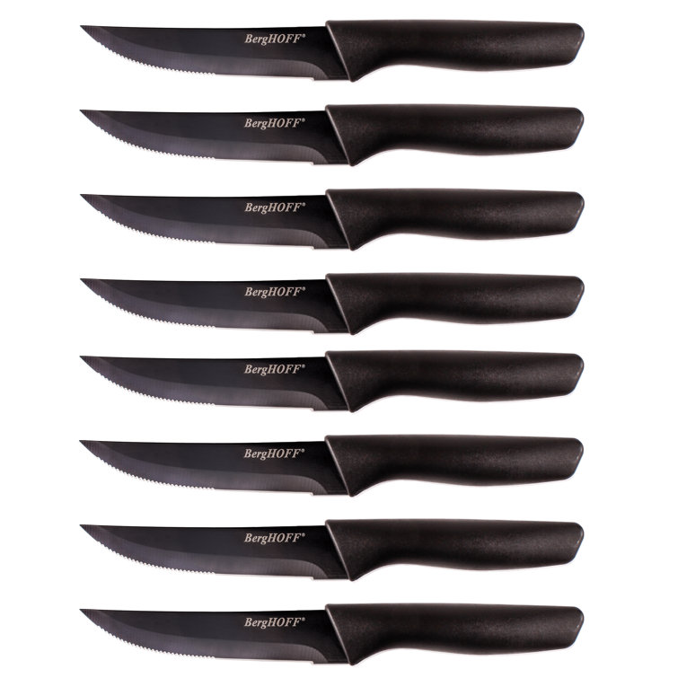 4.5 Serrated Steak Knife, Black ABS