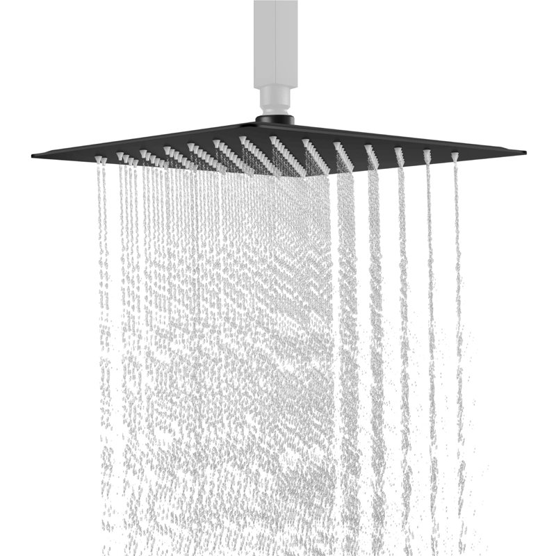 Tête de douche à pluie haute pression l 10 po, Or brossé