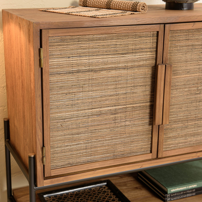 Aajaylah 88.5cm Solid Wood Sideboard