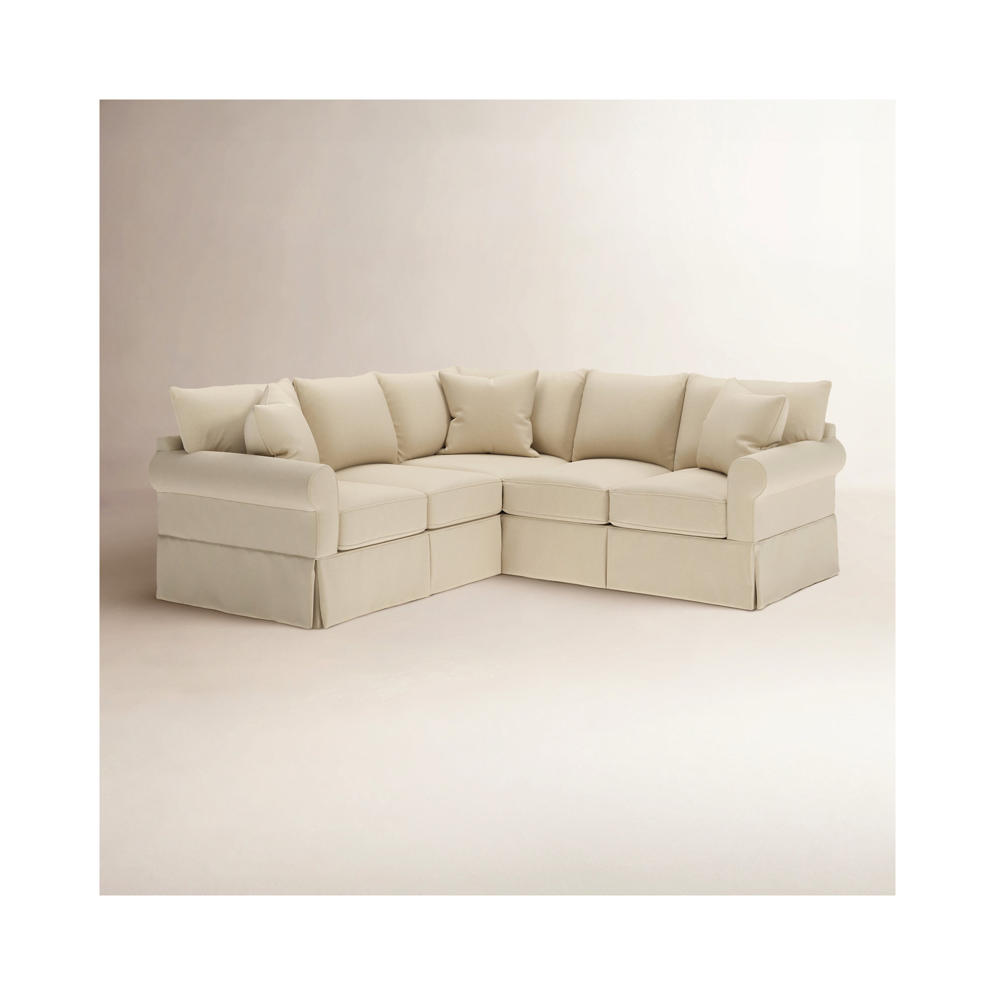 Amari Upholstered L-Sectional, Right Hand Facing, Beat Ash Performance