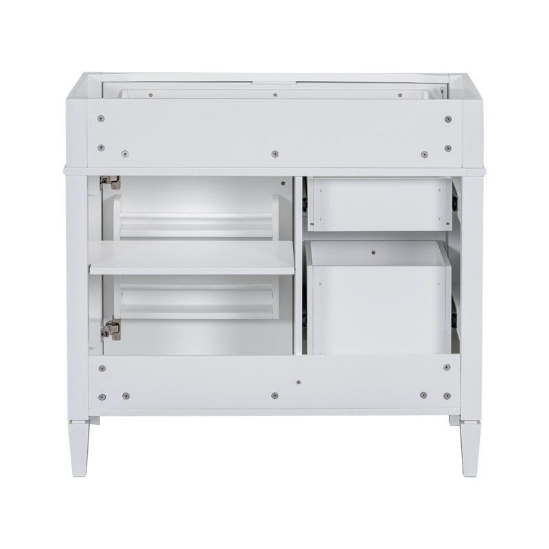 Meuble-lavabo 36 po sans lavabo supérieur, Blanc