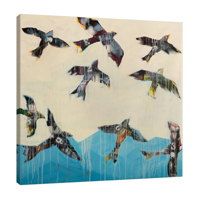 "Ravens Rising", toile tendue par Kellie Day
