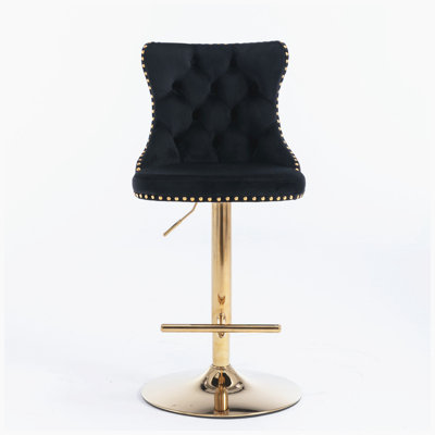 Swivel Upholstered Adjustable Height Counter Stool