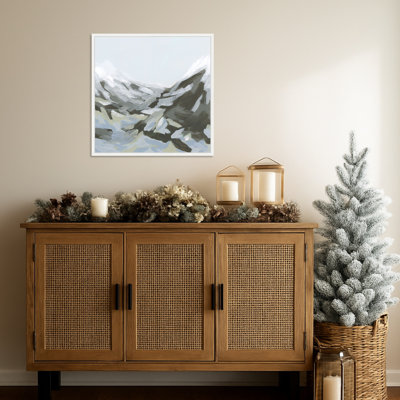 Ice Slope II by June Erica Vess Framed Canvas Wall Art Print