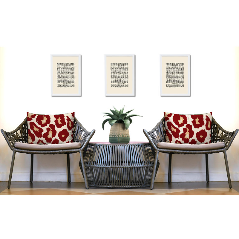 Oreiller réversible intérieur / extérieur Gelle, 20x14, Red