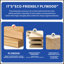 Ensemble de meuble-lavabo simple 18,11 po avec plateau en résine Sanieya-971253821