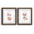 Papier, cadre noyer
