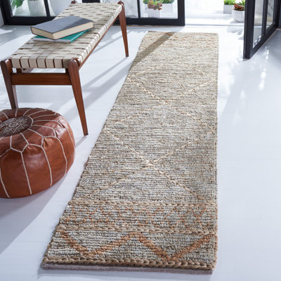 Kilim Hand Woven Jute Geometric Rug