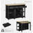 Kitchen Island with Extendable Dining Table-944804985