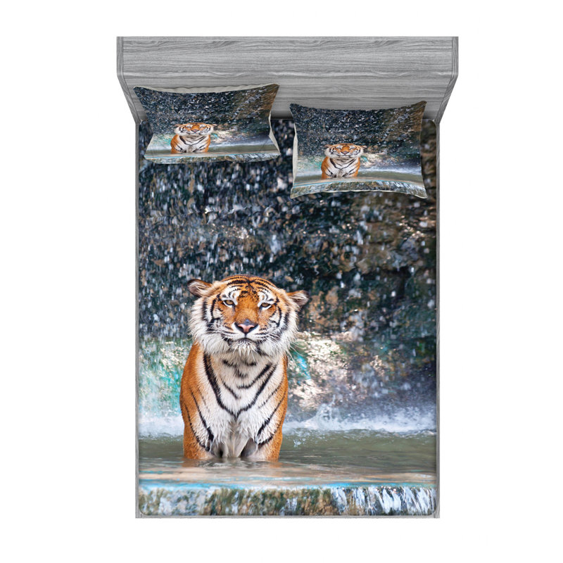 Microfiber Sheet Set, Queen Sheet Set with Fitted Sheet