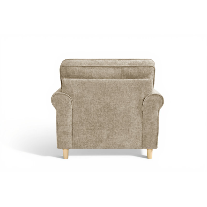 Alexxes Upholstered Armchair, Beige