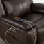 Fauteuil inclinable électrique en cuir véritable Zero Wall-2134244504