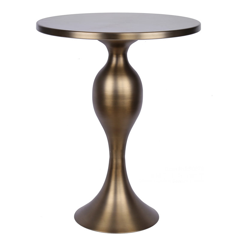 Kateryn Accent Table, Matte Golden Brown