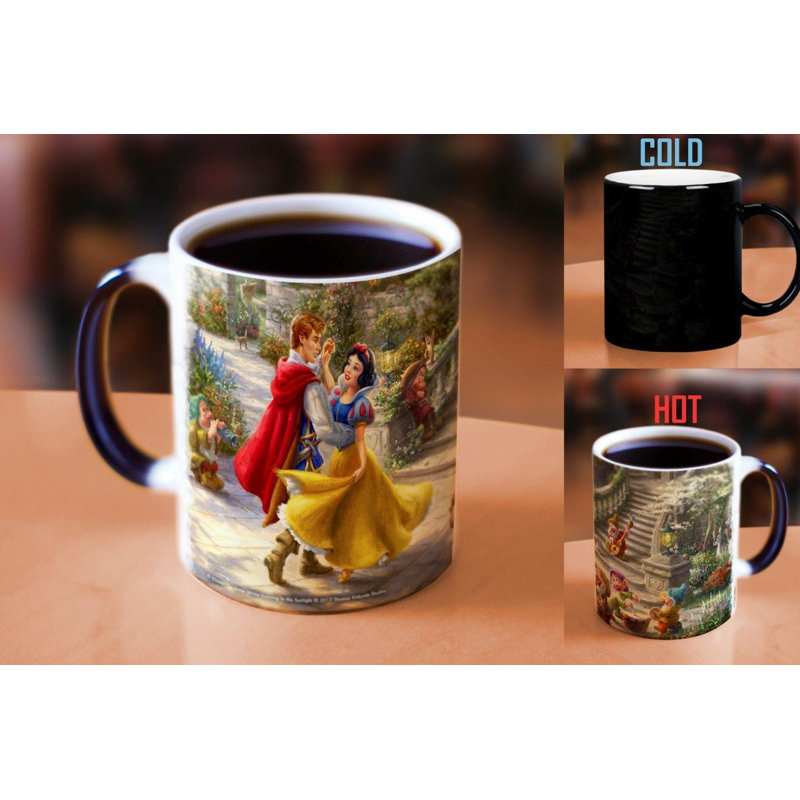 Verres à neige Disney qui dansent sous le soleil et la princesse Morphing