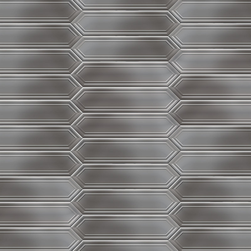 Ion Picket 3 in. x 11 in. Ceramic Metallic-Look Picket Wall Tile (5.49 Sq. Ft. / Case), Silver