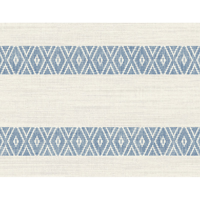 Geometric Wallpaper Roll, Azure
