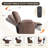 Oversized Power Lift Recliner Chair, Large Electric Recliner With Massage,, Side Pockets-1728827994