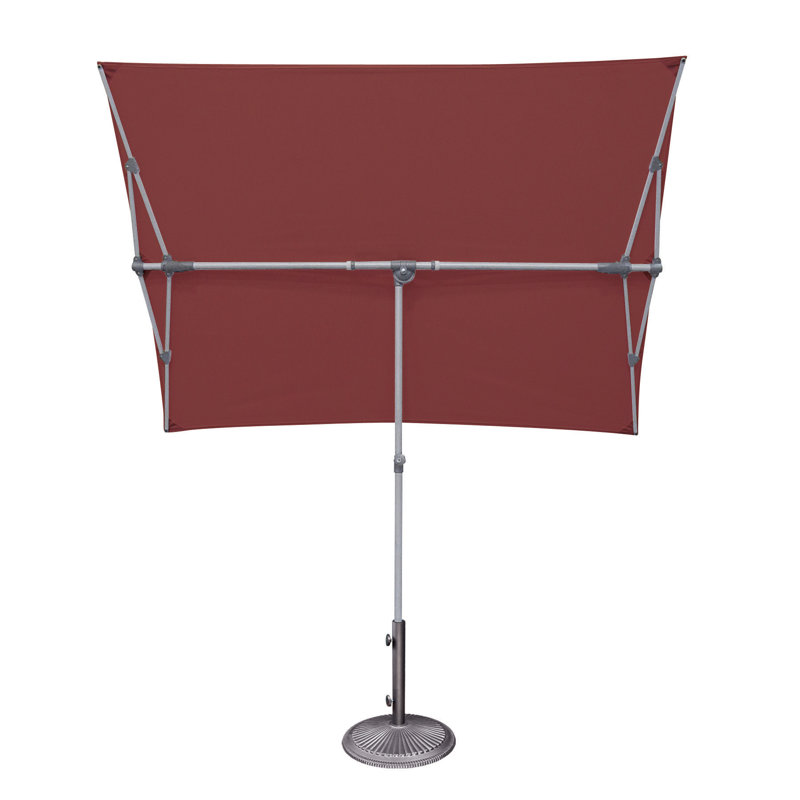 Parasol rectangulaire 5" x 7" Market, Rouge profond