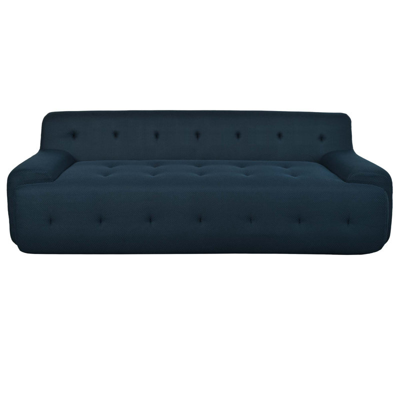 Canapé rembourré 3 places U_Style 86,2 po, Bleu très foncé