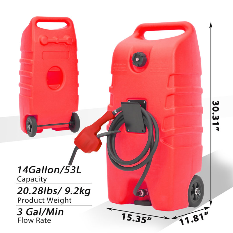 Bar Cart, Red, Red