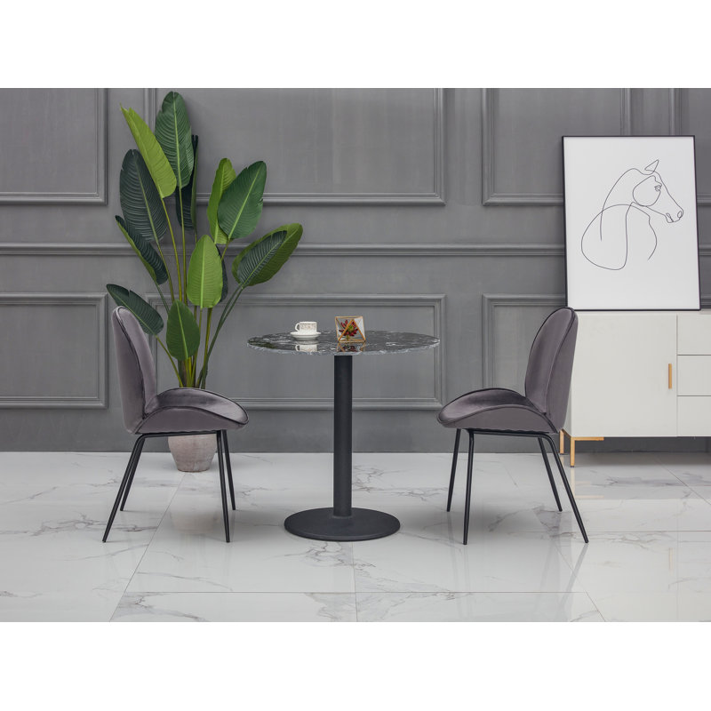 Larned 4 - Person Dining Set, Black