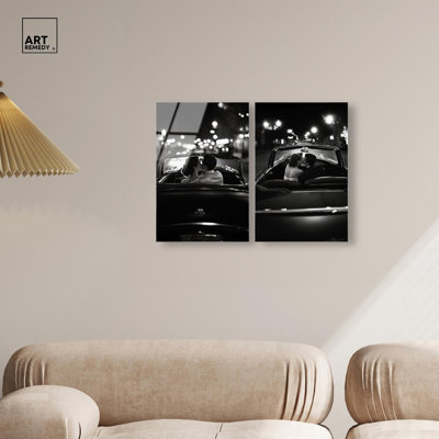 «Neutral Luxe Living Room», reproduction d'art acrylique sur toile par Art Remedy, prête à être suspendue, 10 x 15