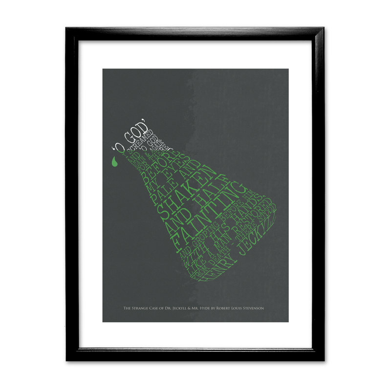 Erlenmeyer - Single Picture Frame Print, Black