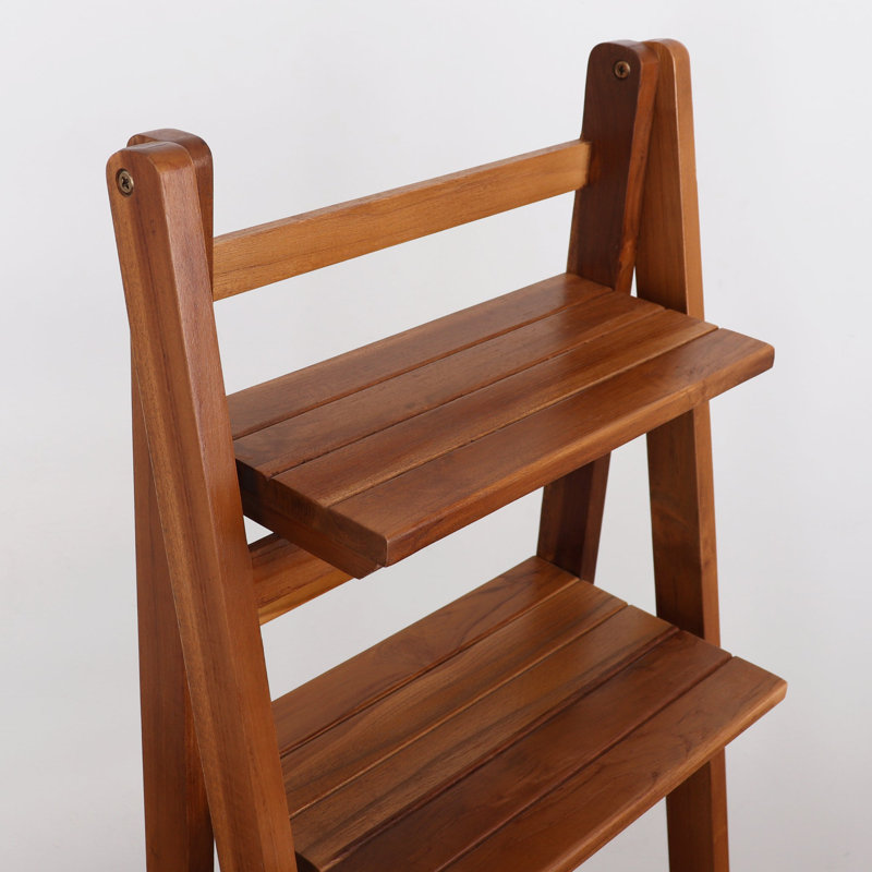 Tablette échelle en bois (teck)