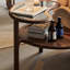 Table basse rétro de forme irrégulière