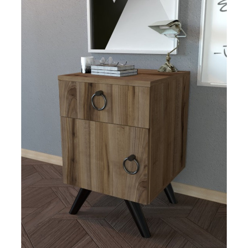 Tarbell 40cm W Manufactured Wood Bedside Table