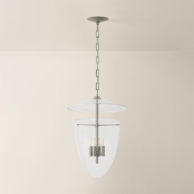Troy Lighting Tully Lantern, 72" H x 13.5" W x 13.5" D, Natural, 3 Lights