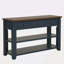 Console en bois de pin massif 48 po, table d'appoint moderne avec 3 tiroirs de rangement et 2 tablettes. Facile à assembler-1155527556