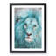 Face of a Lion in Abstract - Picture Frame Painting Print-55536040-55536044