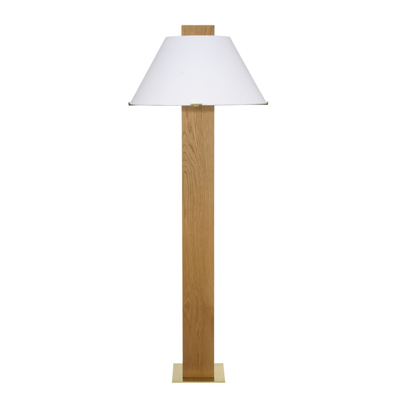 Craftsman Wood Floor Lamp, Natural Oak