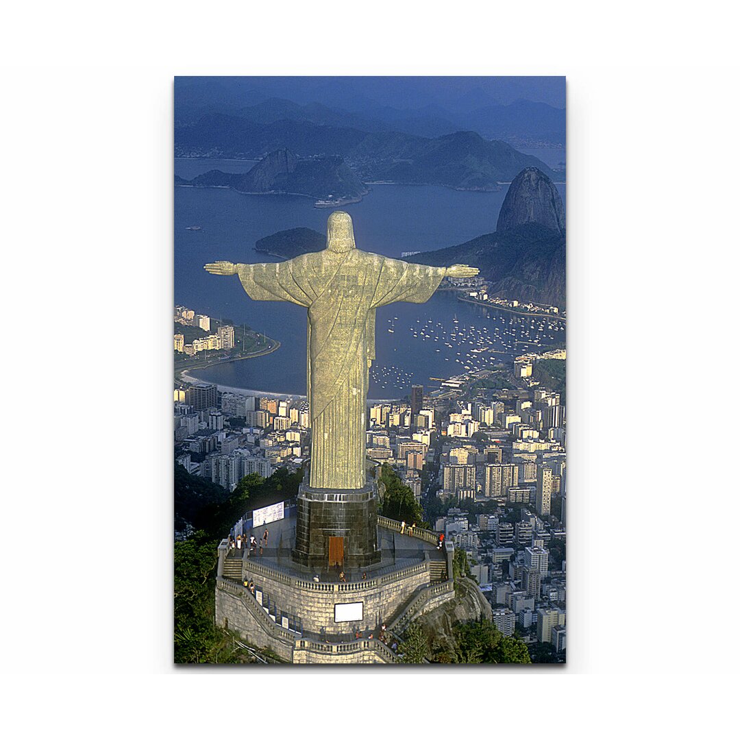 Leinwandbild Christus Statue in Rio de Janeiro