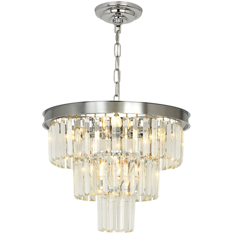 Chandelier, 30cm H 40cm W 40cm D, 3 Tiers