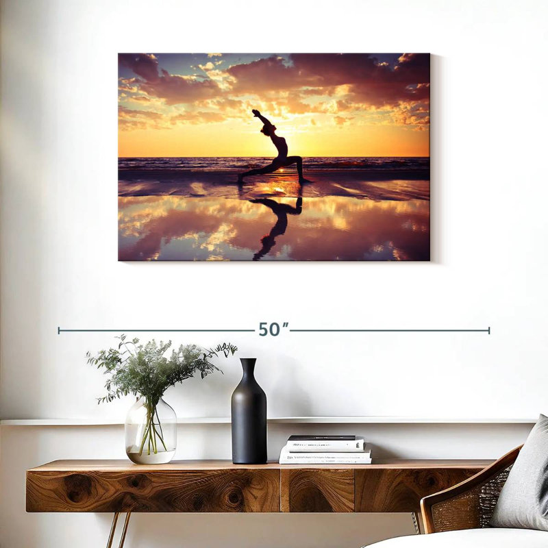 Kerrick Yoga At Sunset, 24" H x 36" W