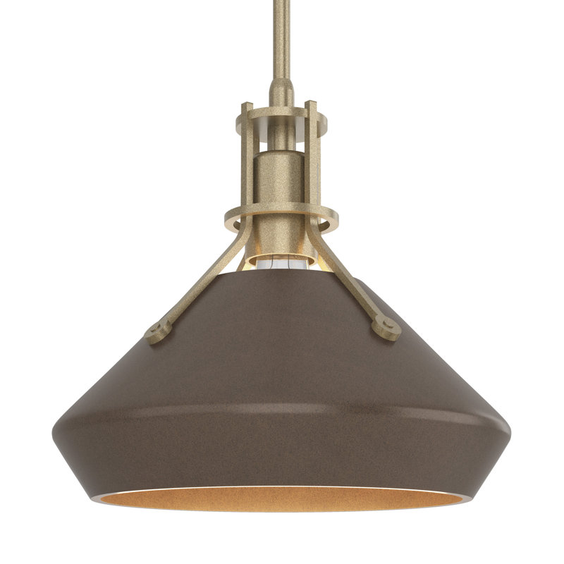 Henry with Chamfer Pendant, Bronze, Soft Gold