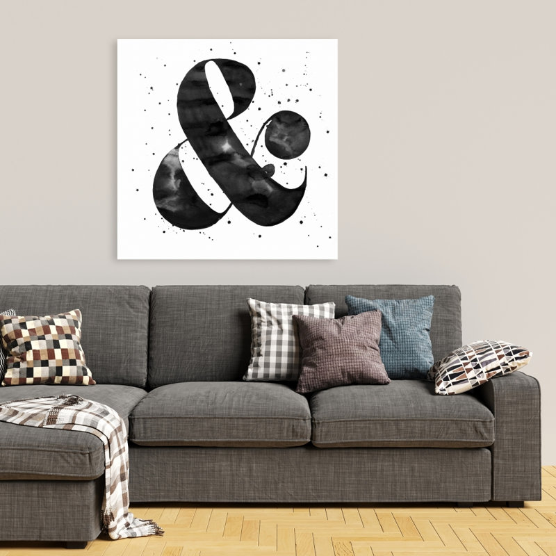 Ampersand - Toile typo pour la décoration intérieure