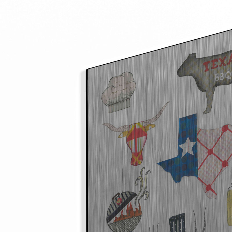 «Summer Grilling II» par Courtney Prahl, art mural en métal, H 24 po x l 16 po