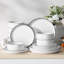 36 Piece Porcelain China Dinnerware Set - Service for 12 