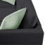 Ensemble de canapé modulaire de 112 po x 87 po avec canapé-lit modulaire 7 places et repose-pieds, ensemble de canapé d'angle en tissu en L avec 3 coussins, noir