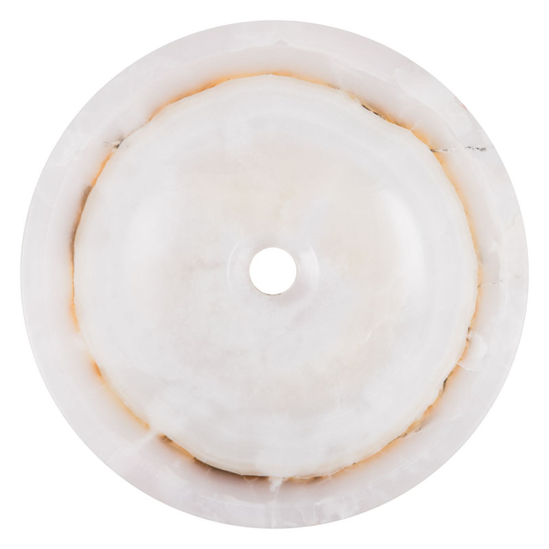 Ivy Bronx 370mm L x 370mm W Stone Circular Sink
