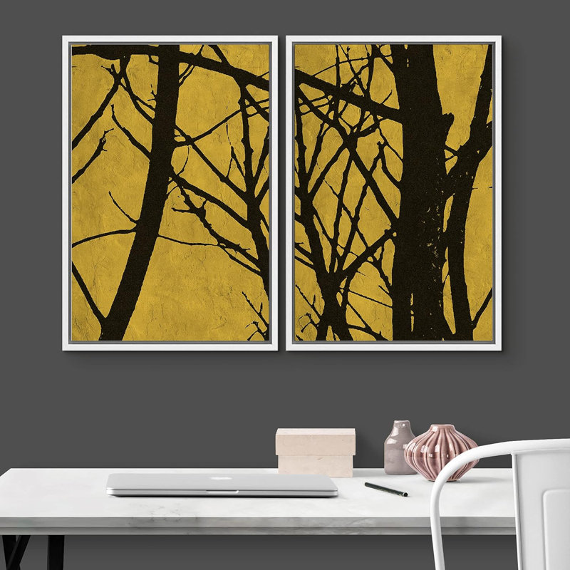 2 - Pieces, White, 24" H x 32" W
