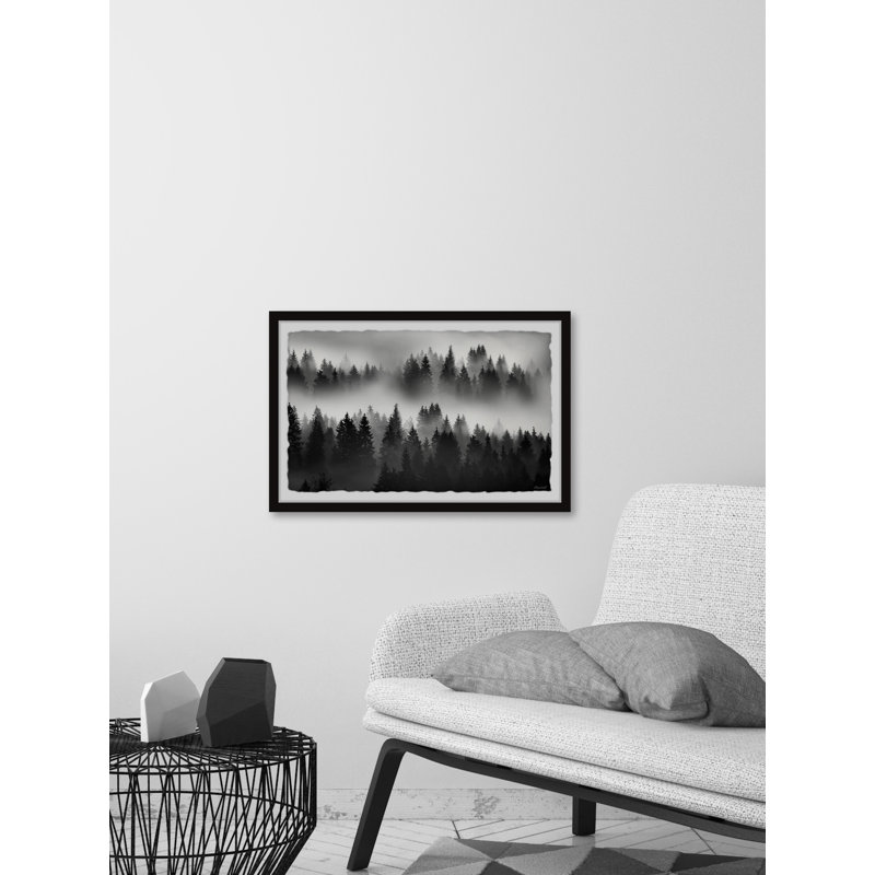 «The Fog Always Lift», reproduction encadrée, H 12 po x l 18 po x P 1,5 po