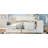 Wooden L-Shape Daybed With Seven Storage Cabinets And Two Storage Drawers, Multi-Functional Bed With Study Desk And Built-In Bookshelf-1136546901