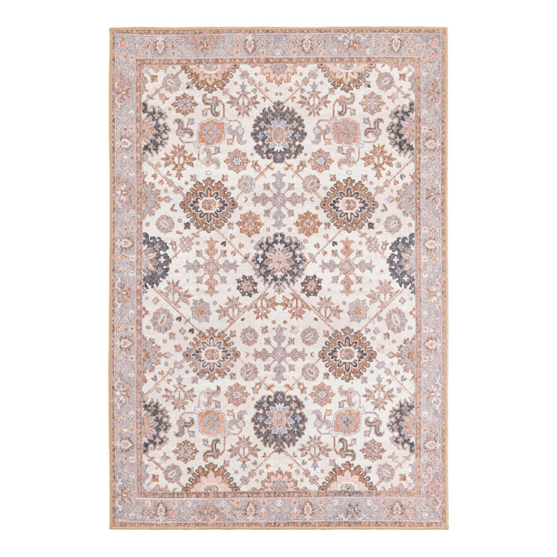 Memnune Performance Chenille Floral Indoor Rug, Rectangle 4'1" x 6'1"